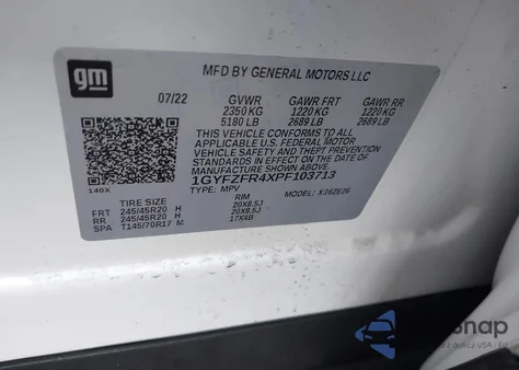 2023 Cadillac Xt4 Awd Sport z USA, uszkodzony, nr VIN 1GYFZFR4XPF103713